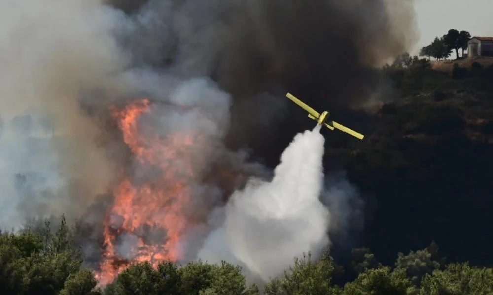 Μάνη: Μαίνεται η φωτιά στο ανατολικό τμήμα (βίντεο)